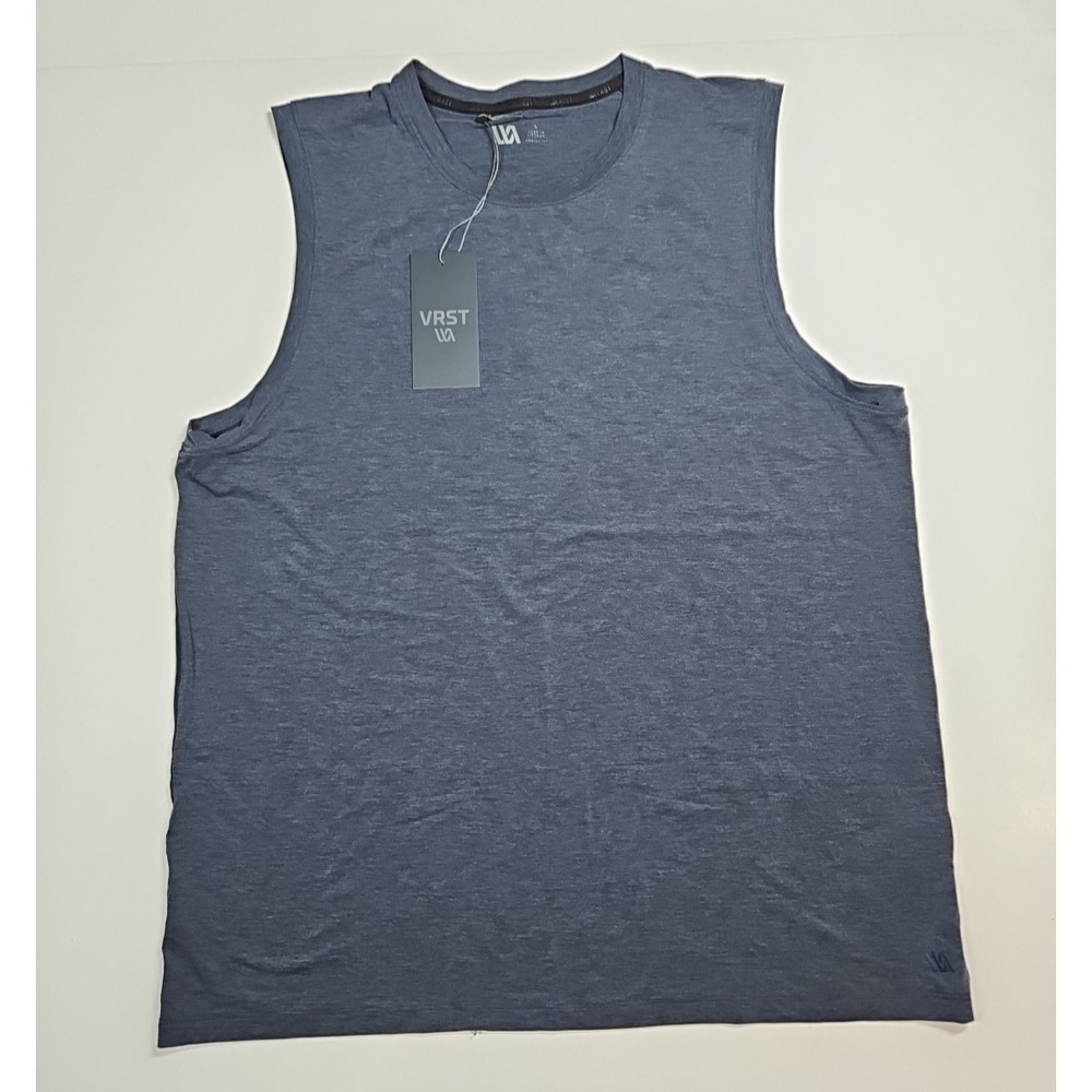 VRST Mens Heather Blue Icon Tank Top Size Large NWT